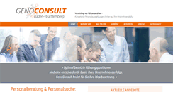 Desktop Screenshot of genoconsult-bw.de