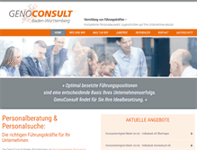 Tablet Screenshot of genoconsult-bw.de
